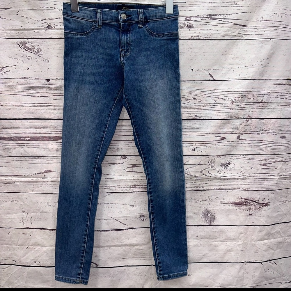 Polo Ralph Lauren Girls “The Aubrie Legging” Denim Jeans Size 12